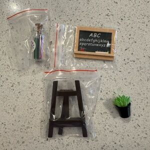 & Other Stories Kids Mini Chalkboard Set with Easel and Plant